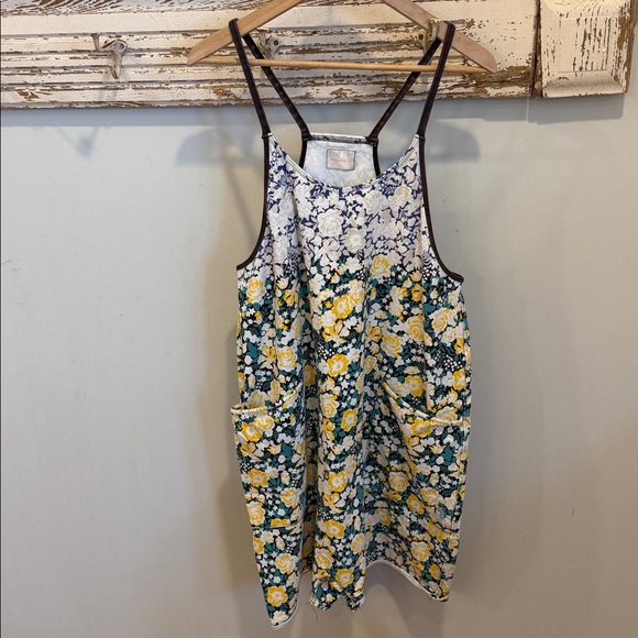 Free People Movement floral hot shot romper - Picture 2 of 8